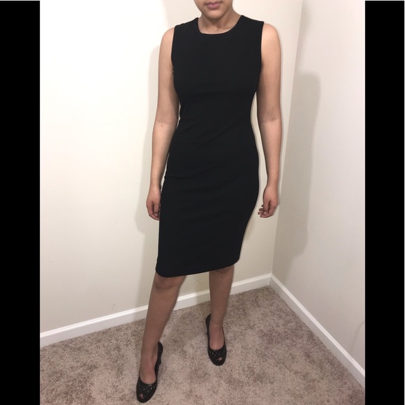 Gorgeous Little Black Dress with Sheer Back - Picture 5 of 6